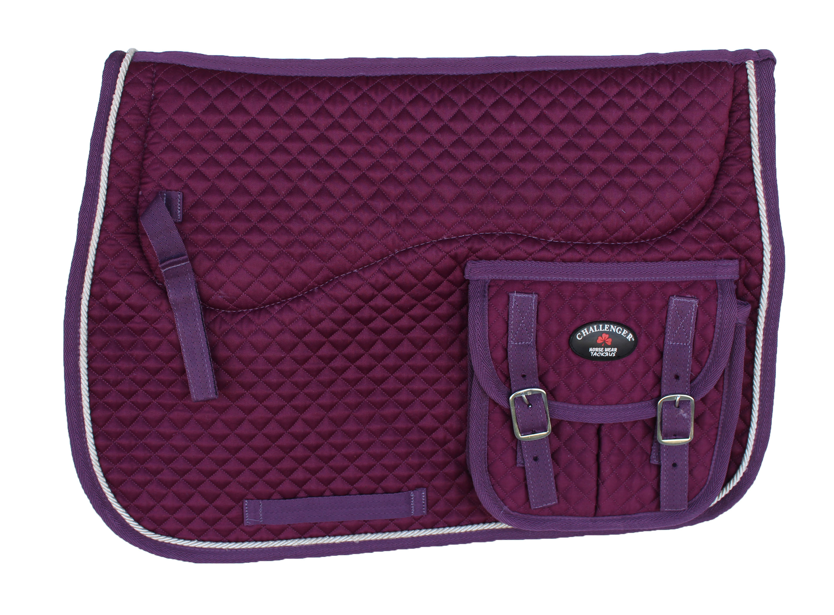 Horse English Saddle Pad AllPurpose Fleece Padded Pad Pockets 7260PL