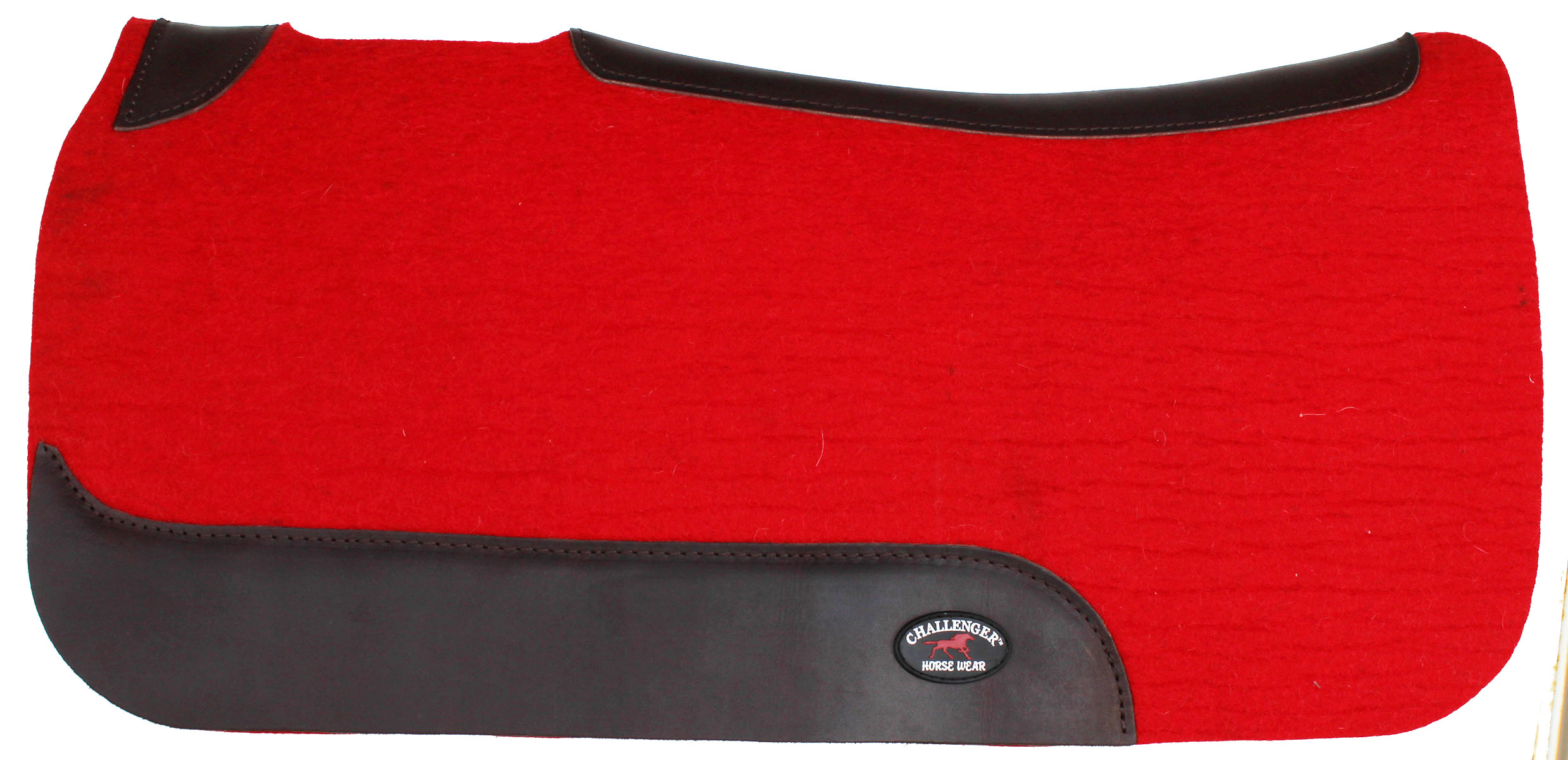 1" Thick Horse SADDLE PAD Western Contoured Wool Felt Moisture Wicking Brown eBay